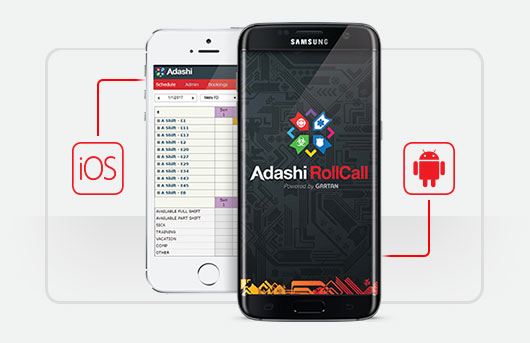 Adashi RollCall Public Safety Scheduling Software Mobile Apps